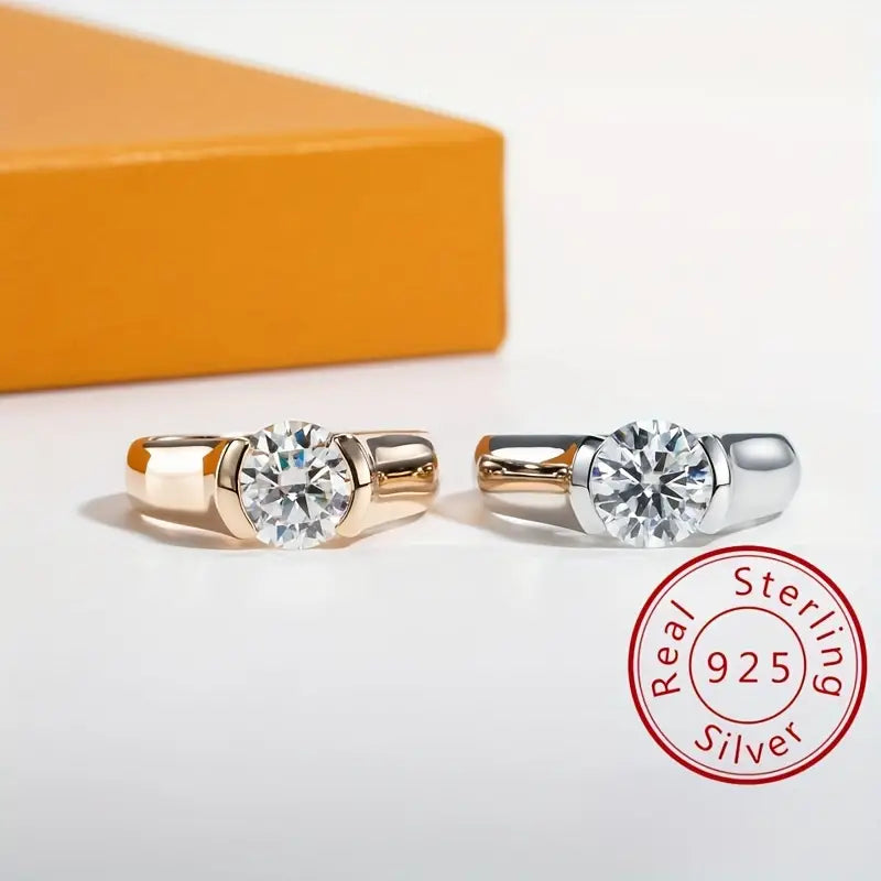 3Ct Round Cut VVS1 Diamond Women's Engagement Ring