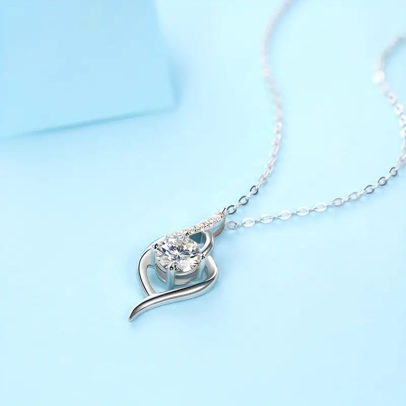 3Ct Round Cut VS1 Diamond Drop Shape Pendant