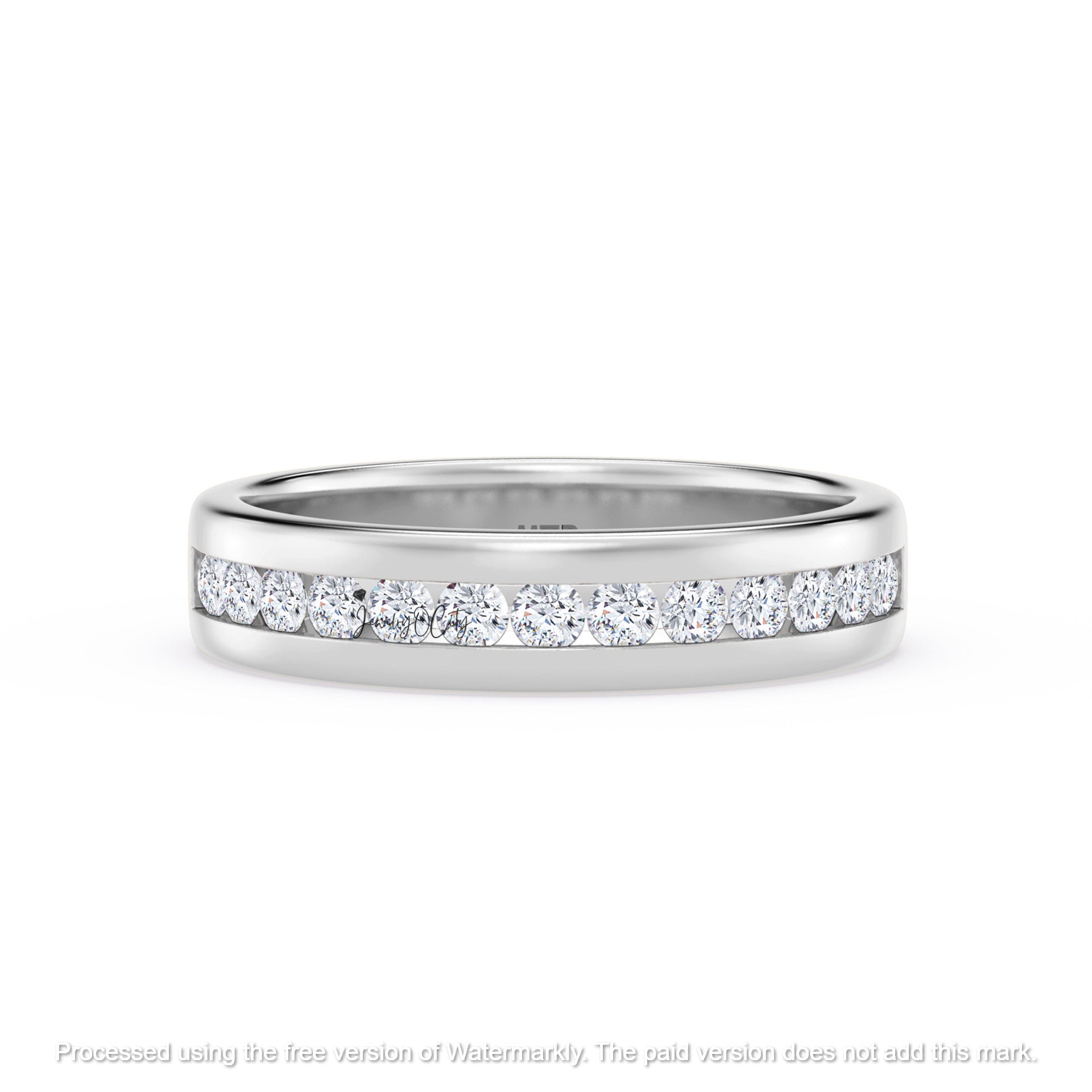 2.00Ct Round Cut Diamond Solitaire Engagement & Wedding Trio Ring Set