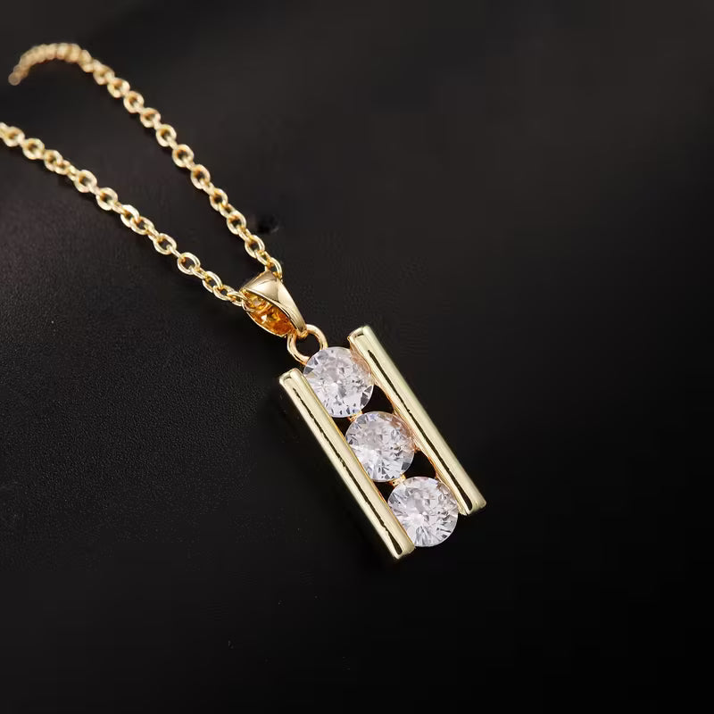 Past Present Future Vertical Bar Pendant