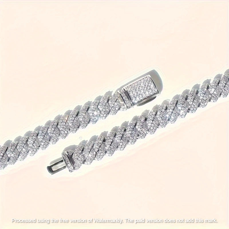 Men's 26Ct Round Cut Miami Diamond Cuban Link Bracelet