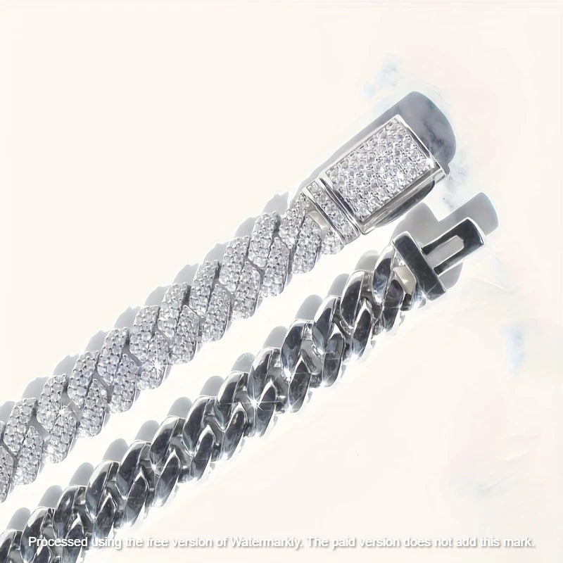 Men's 26Ct Round Cut Miami Diamond Cuban Link Bracelet