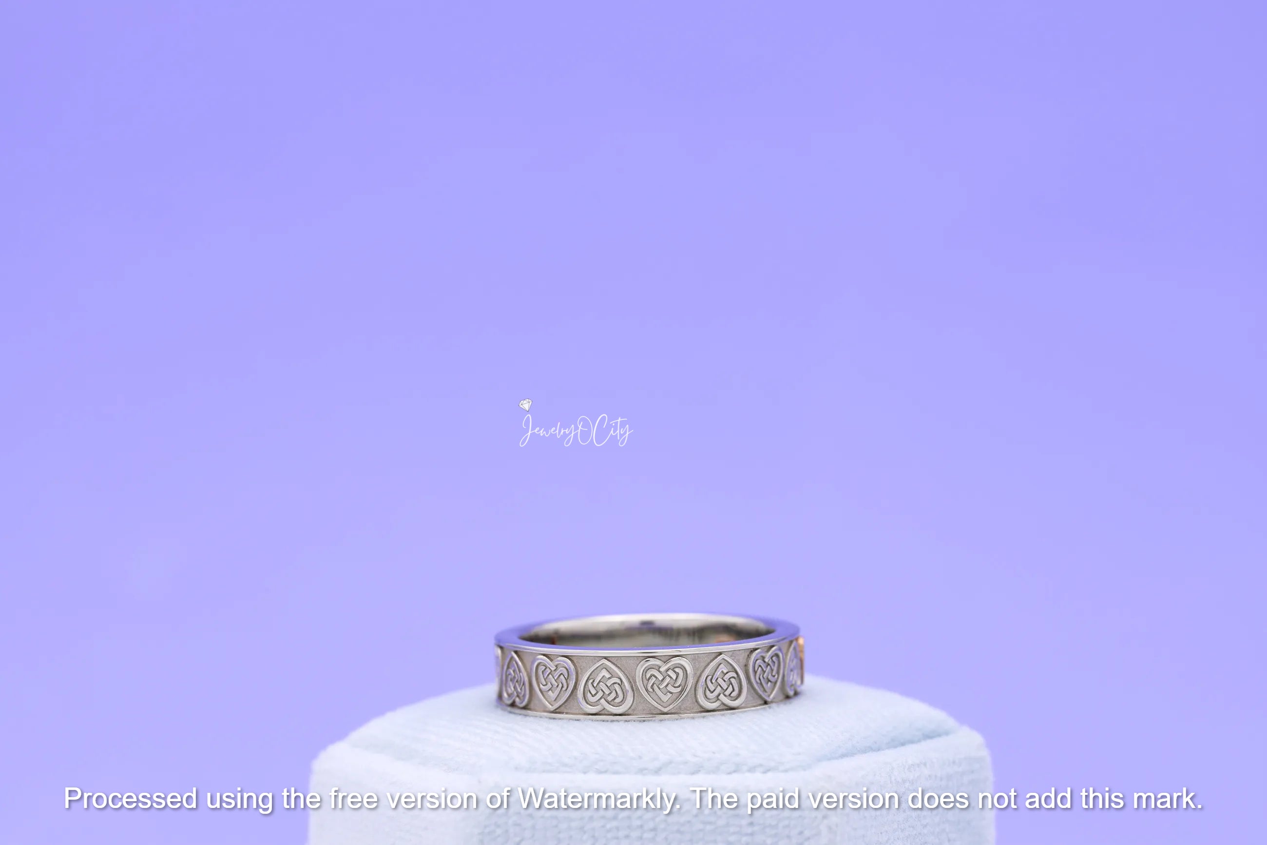 2Ct Heart Cut Love Red Garnet Diamond Men's Wedding Band Ring