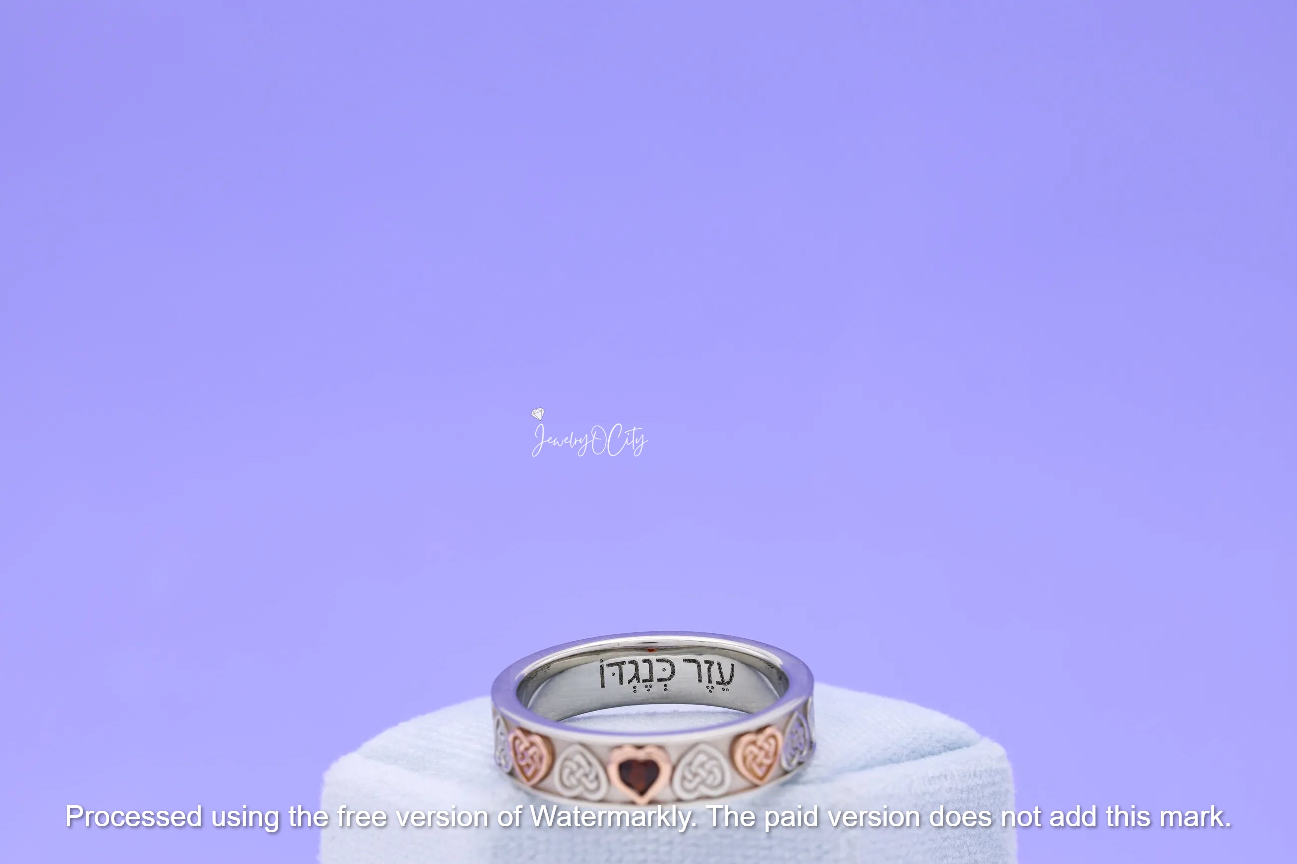 2Ct Heart Cut Love Red Garnet Diamond Men's Wedding Band Ring