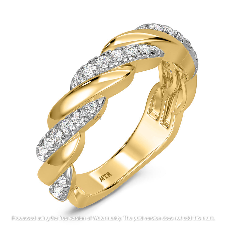 3.10Ct Emerald Cut Diamond Twisted Rope Wedding Trio Ring Set