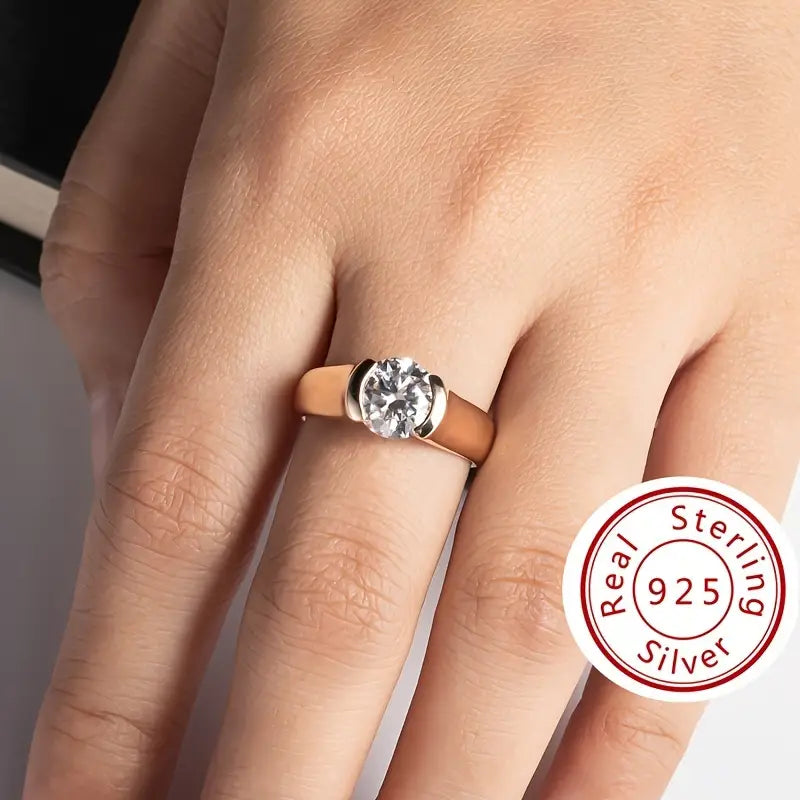 3Ct Round Cut VVS1 Diamond Women's Engagement Ring