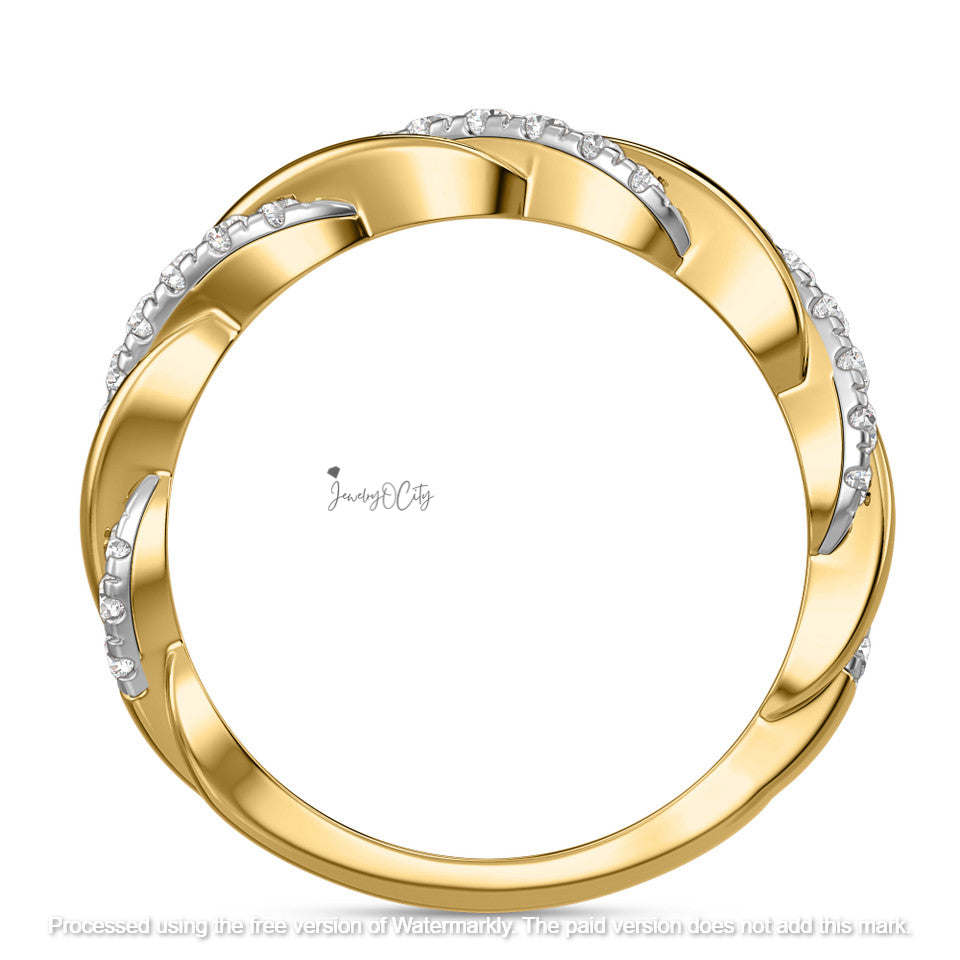 3.10Ct Emerald Cut Diamond Twisted Rope Wedding Trio Ring Set