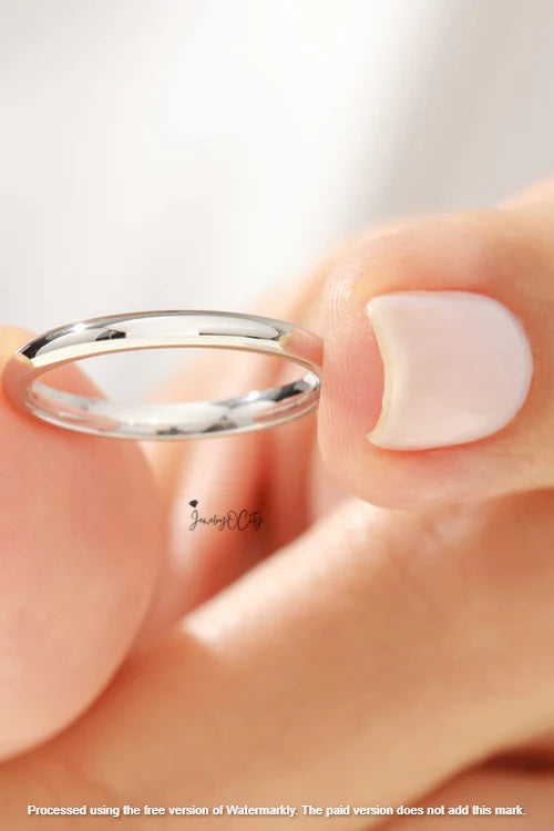 2.0MM Classic Dome Wedding Band For Women's