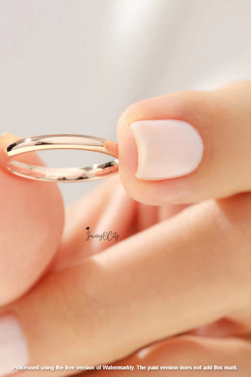 2.0MM Classic Dome Wedding Band For Women's