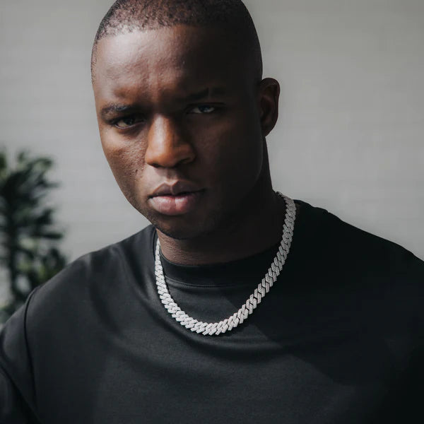 Men's 37Ct Diamond Iced Cuban Link Necklace Chain Certified