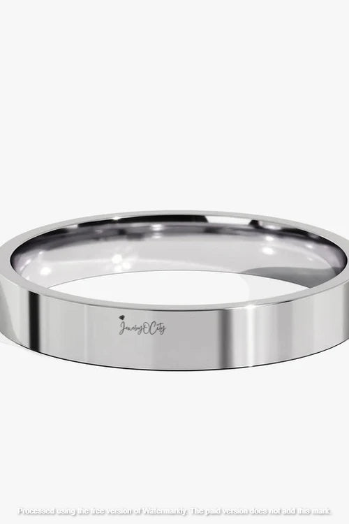 3.0MM Classic Flat Wedding Band For Women's