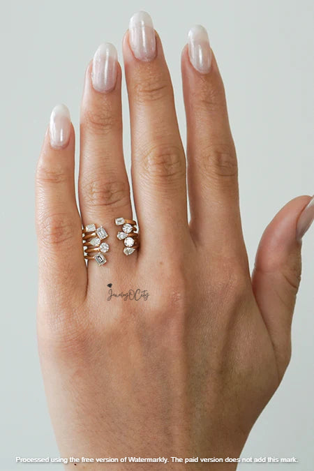 0.60Ct Round Cut Diamond Wrap Ring For Her