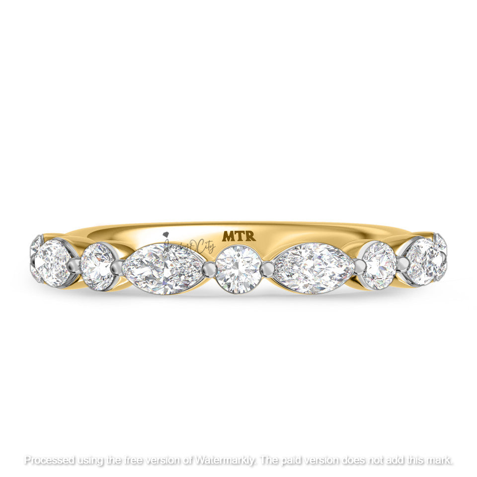 3.60Ct Emerald Cut Diamond Pave Classic Wedding Trio Ring Set