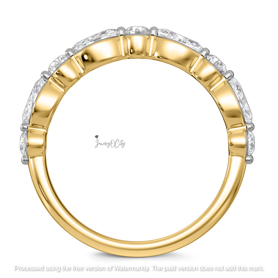 3.60Ct Emerald Cut Diamond Pave Classic Wedding Trio Ring Set