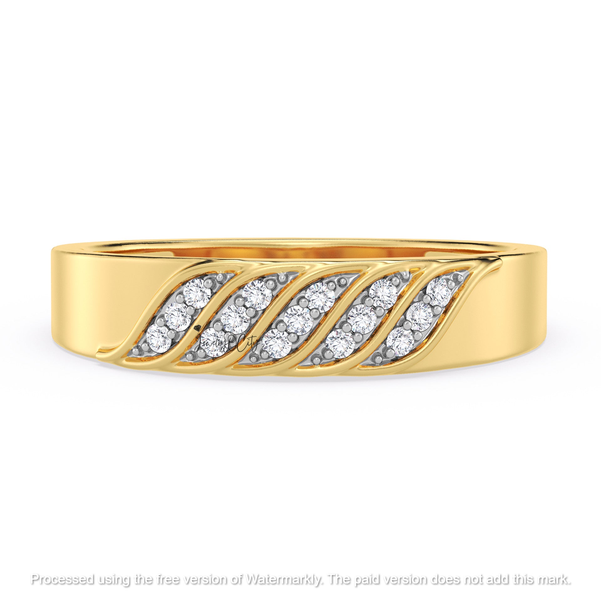 3.50Ct Round Cut Diamond Cluster Leaf Engagement & Wedding Trio Ring Set