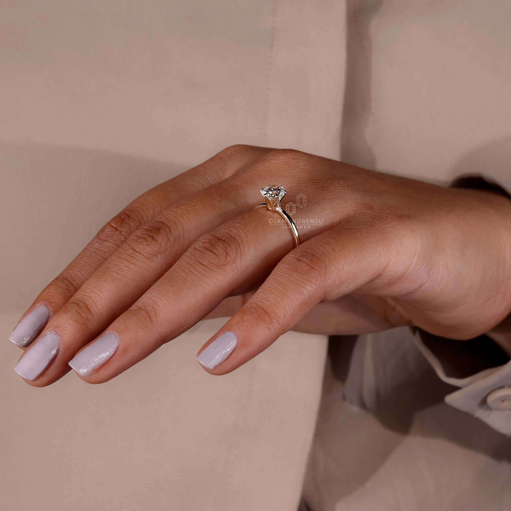 Natural 1.90Ct Round Cut Diamond Solitaire Engagement Ring 14K GOLD