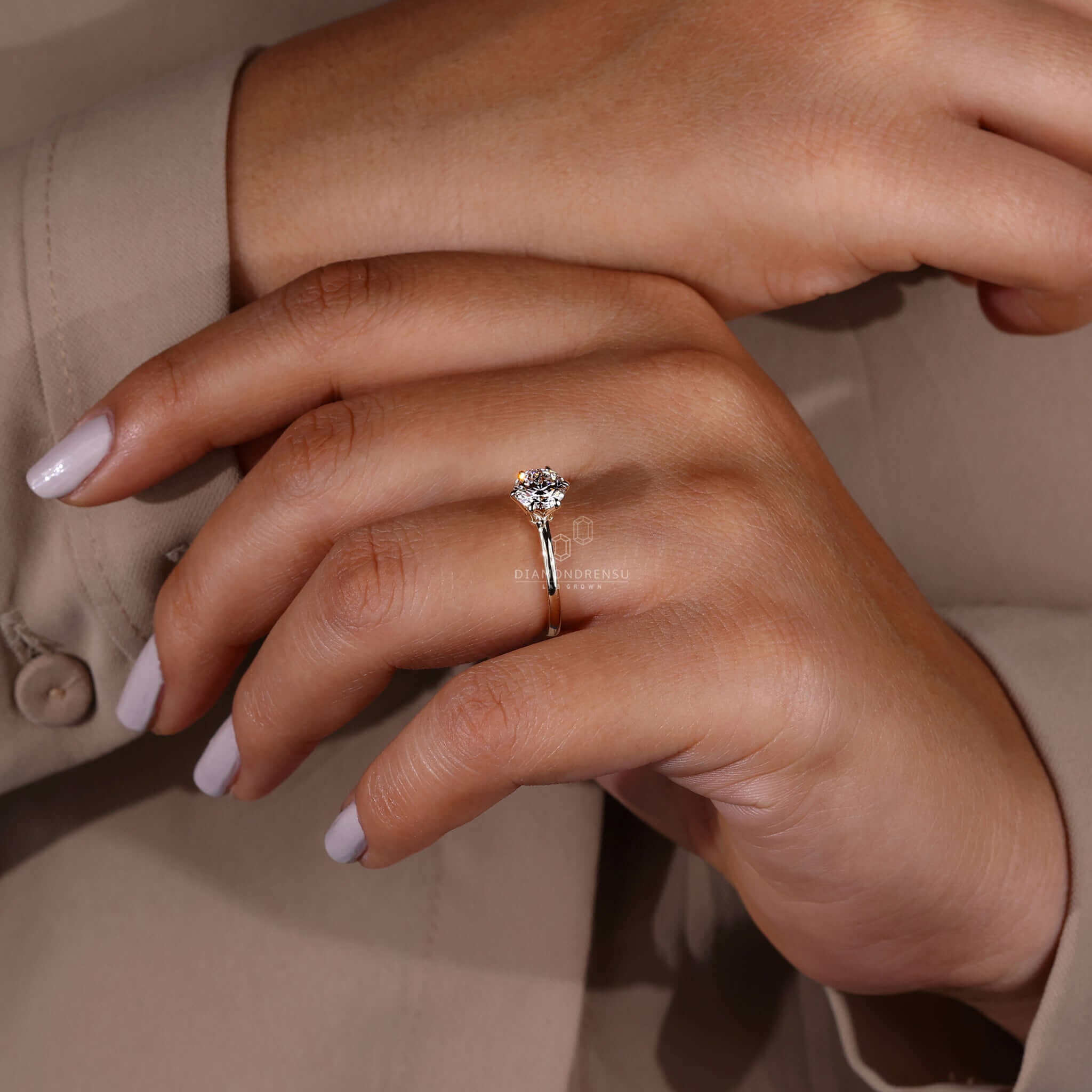 Natural 1.90Ct Round Cut Diamond Solitaire Engagement Ring 14K GOLD