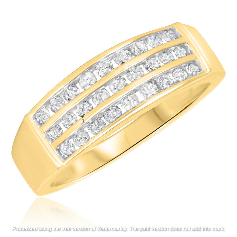 3.02Ct Diamond Marquise Shape Wedding Trio Ring Set
