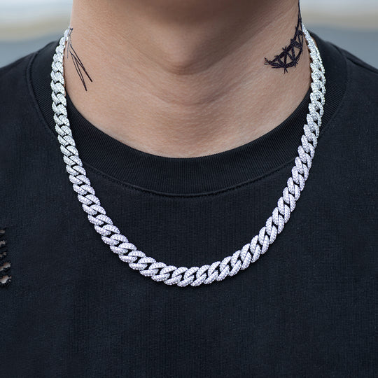 Certified Men's 38Ct Diamond Iced 20MM Cuban Link Necklace Chain