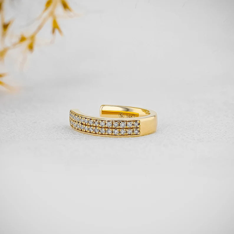 4Ct Round Cut 3 Set Diamond Women's Hoop Earrings