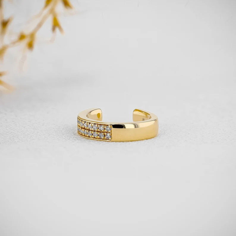 4Ct Round Cut 3 Set Diamond Women's Hoop Earrings