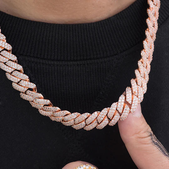 37.02Ct Diamond Iced 20MM Iced Out Certified Men's Cuban Link Necklace Chain
