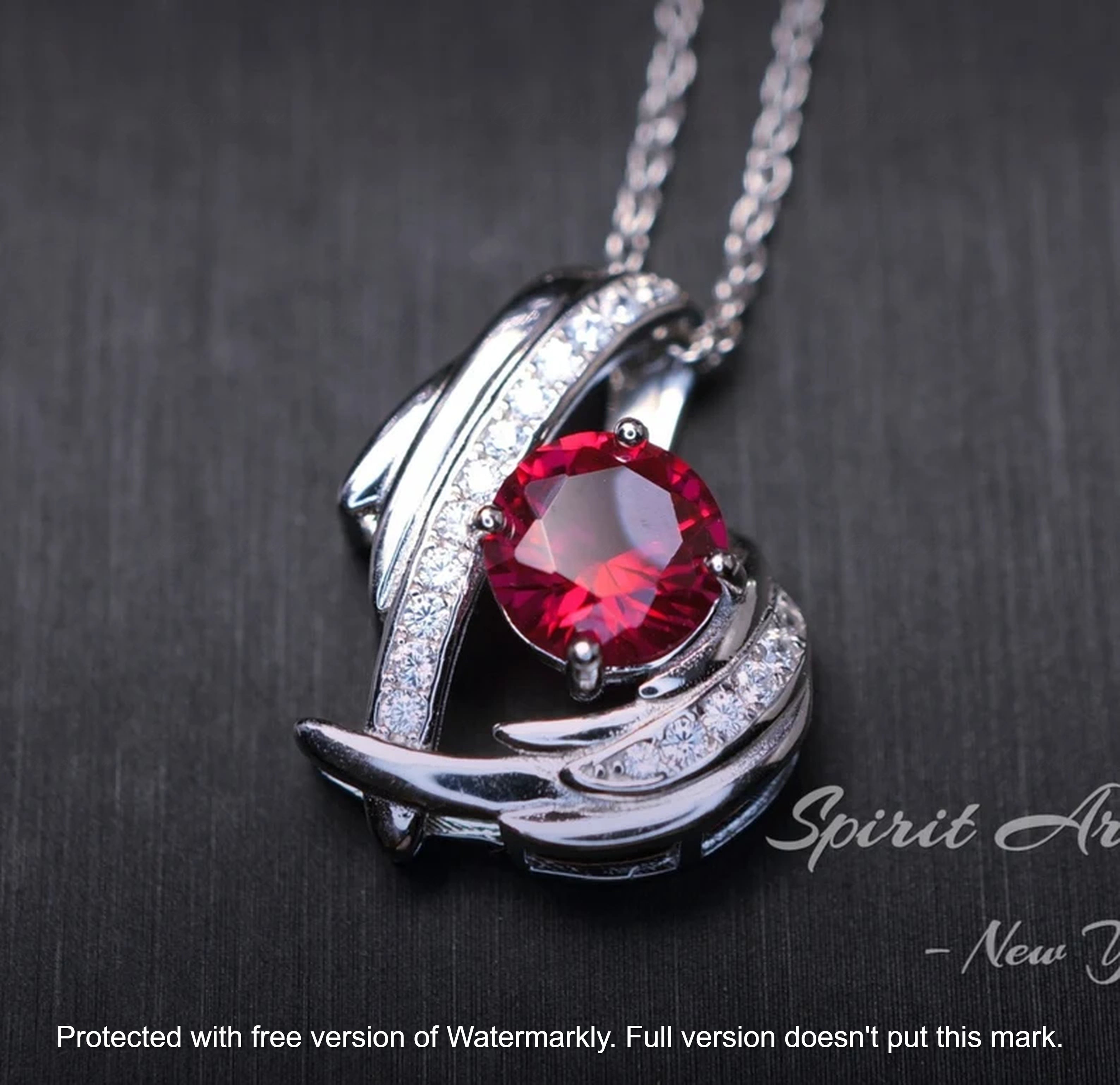 2.50Ct Round Cut Pink Ruby & Diamond Love Heart Pendant For Her