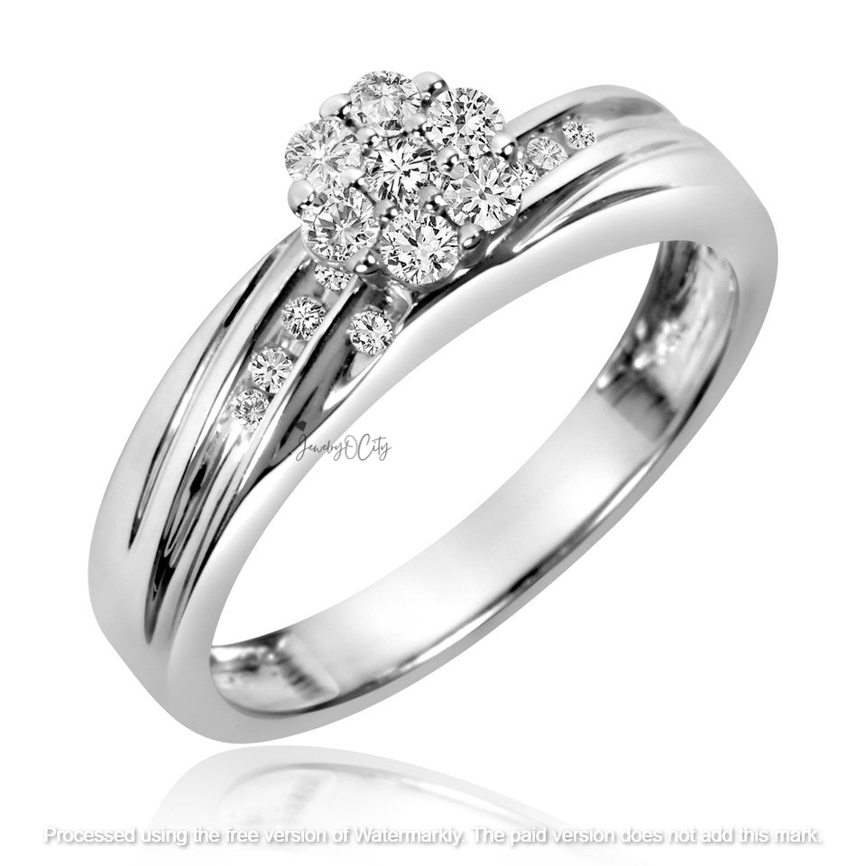 2.40Ct Diamond Wedding Trio Ring Set