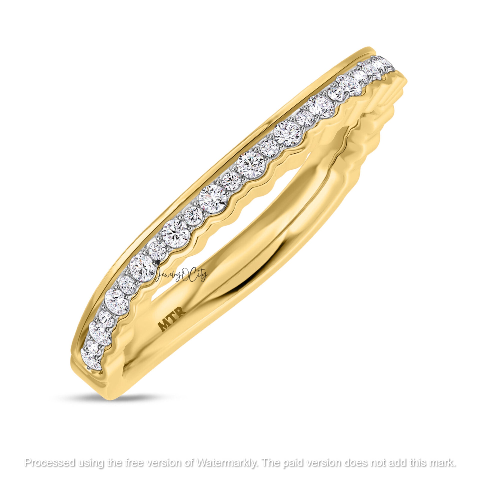 3.16Ct Round Cut Diamond Flower Double Halo Anniversary Trio Ring Set