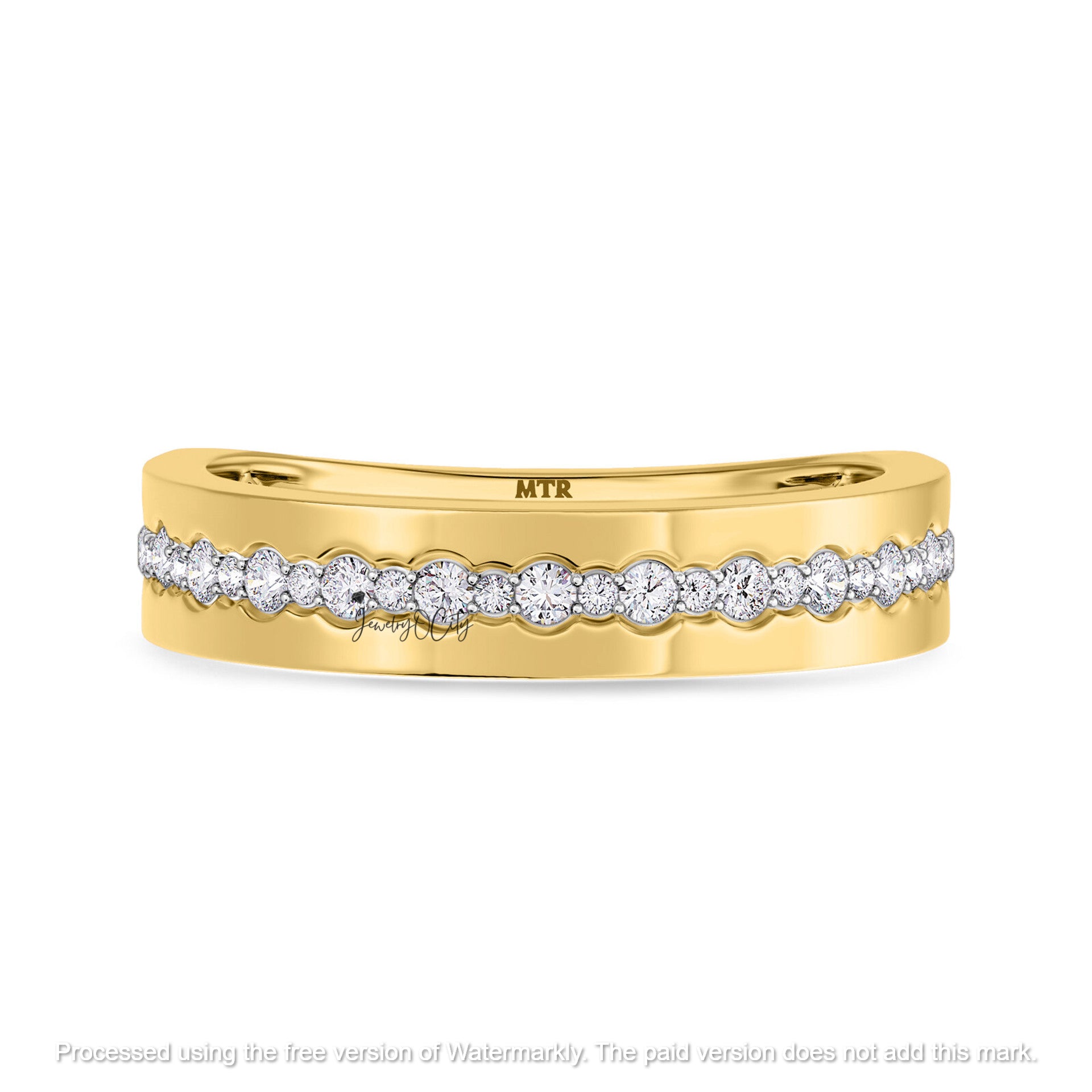 3.16Ct Round Cut Diamond Flower Double Halo Anniversary Trio Ring Set