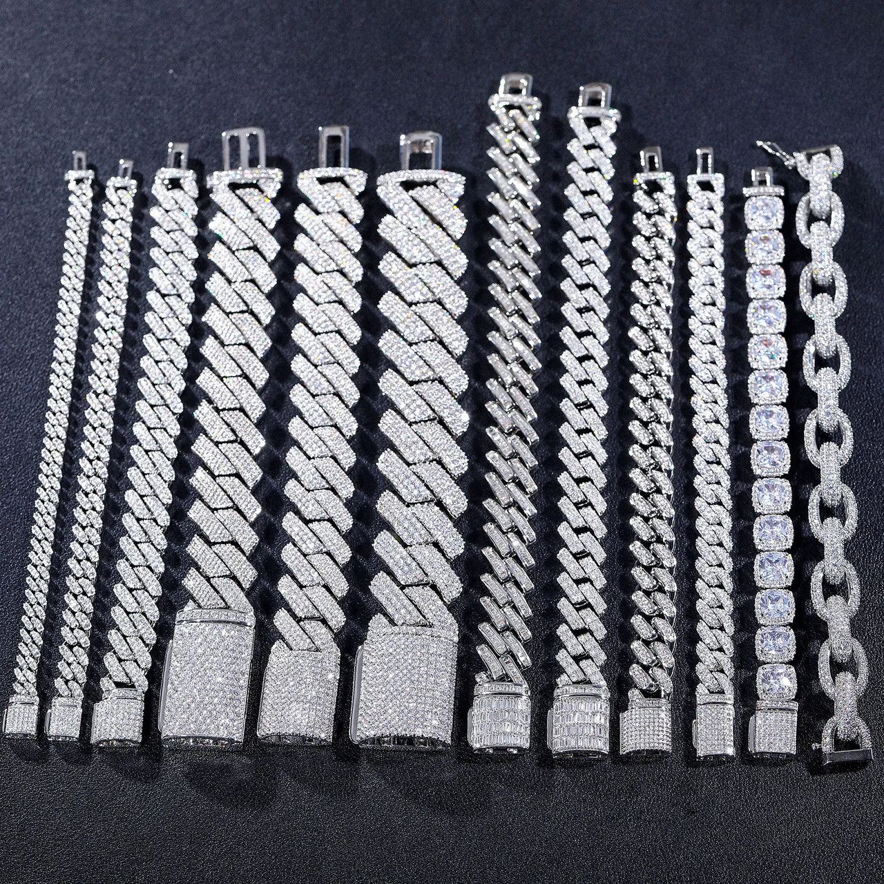 Men's Hip Hop Diamond Iced Cuban Link Necklace Chain