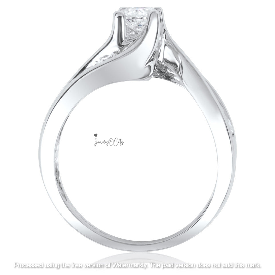 2.30Ct Diamond Half Twisted Wedding Trio Ring Set