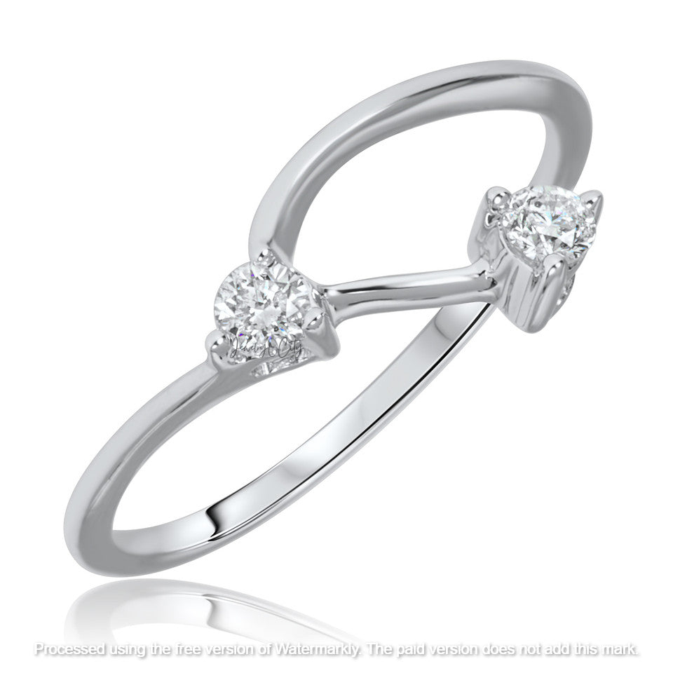 2.30Ct Diamond Half Twisted Wedding Trio Ring Set