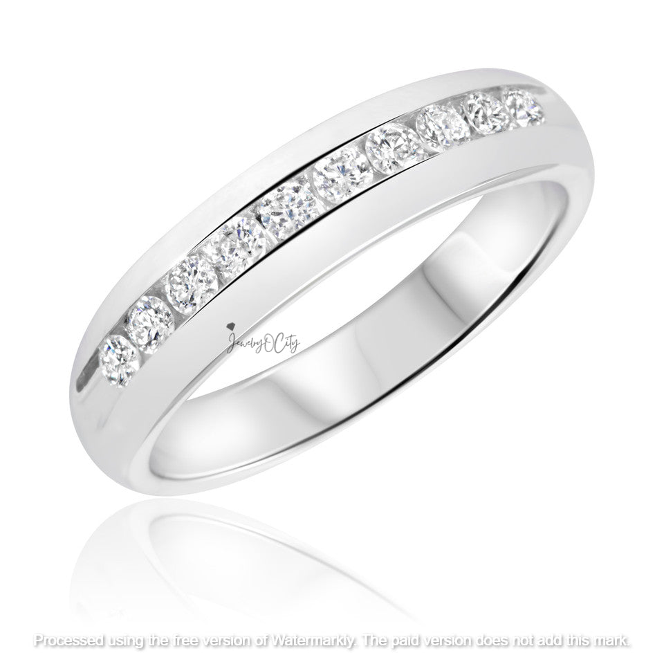 2.30Ct Diamond Half Twisted Wedding Trio Ring Set