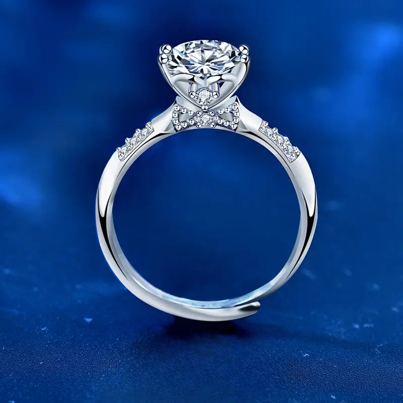 3.20Ct Round Cut Diamond Hidden Pave Engagement Ring