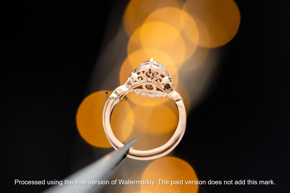 1.50Ct Heart Cut Diamond Heart & Crown Proposal Ring For Her