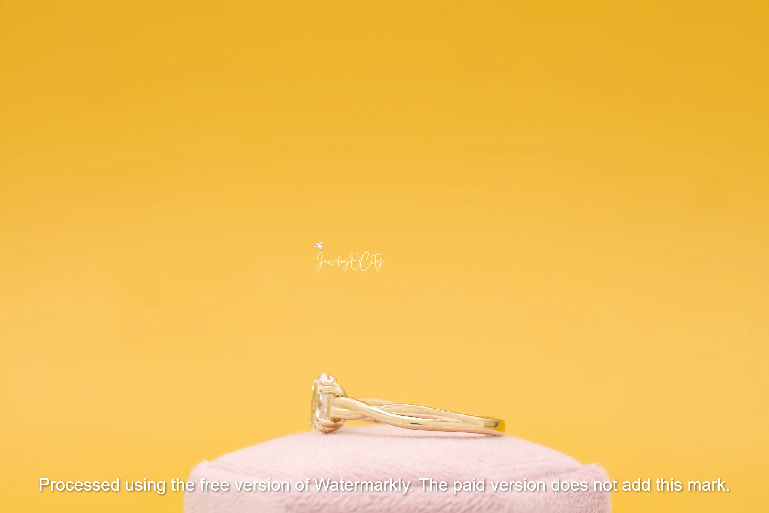 2.50Ct Oval Cut Diamond Solitaire Twisted Engagement Ring For Her