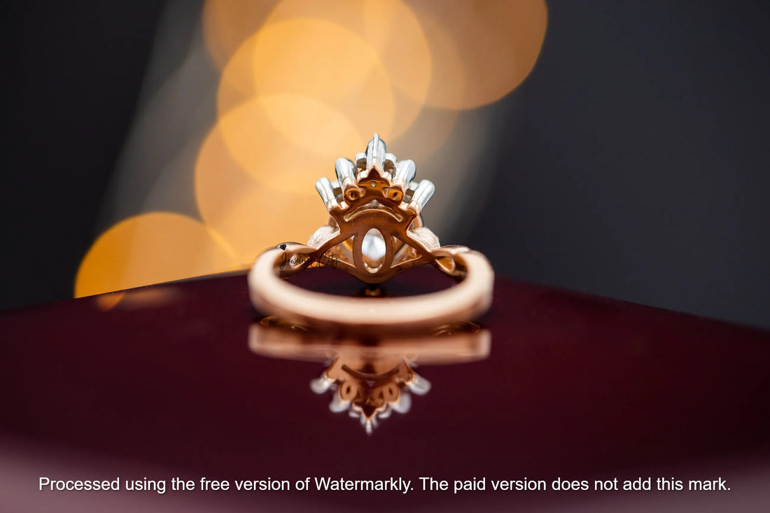 1.50Ct Heart Cut Diamond Heart & Crown Proposal Ring For Her