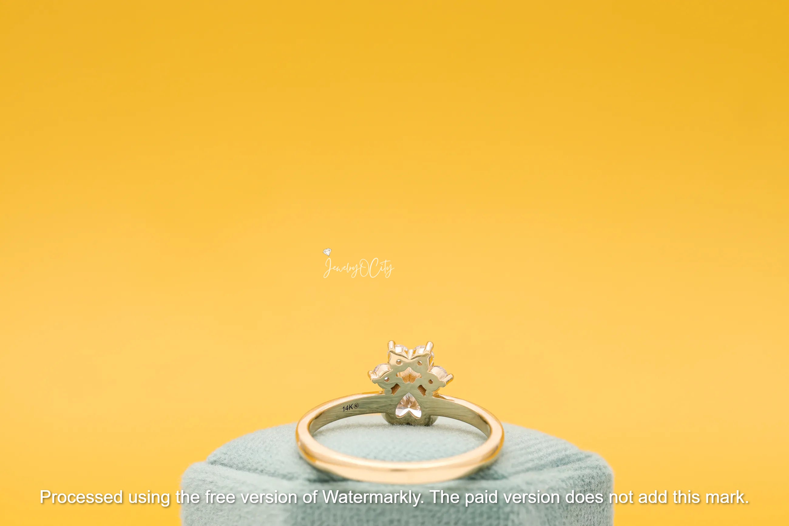 3Ct Heart Cut Diamond Solitaire Pow Ring For Her