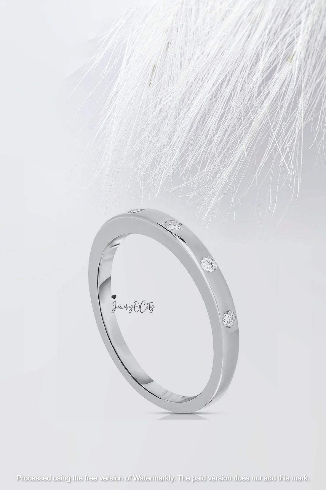 1.90Ct Round Cut 5 Stone Diamond Engagement Band Ring For Her