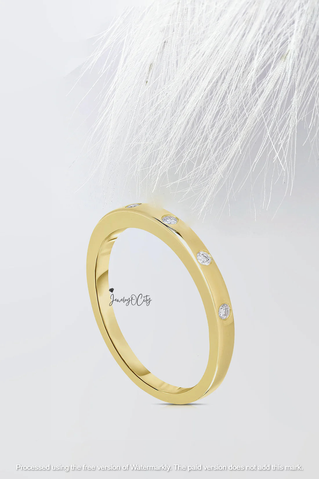 1.90Ct Round Cut 5 Stone Diamond Engagement Band Ring For Her