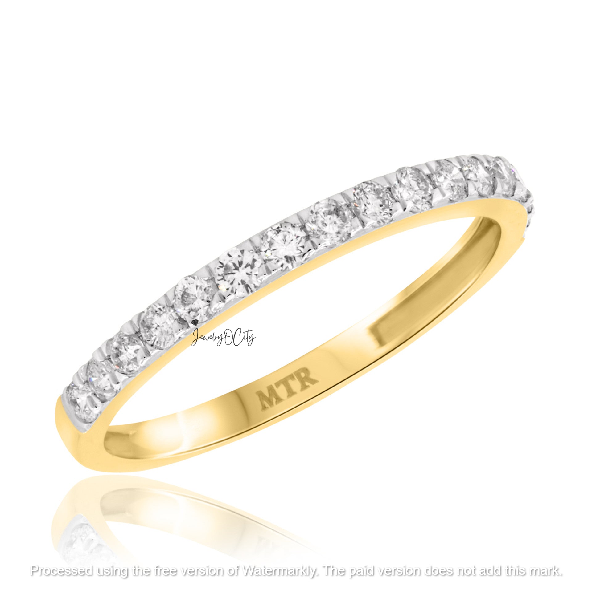 4.20Ct Round Cut Diamond Cluster Mounted Engagement Trio Ring Set