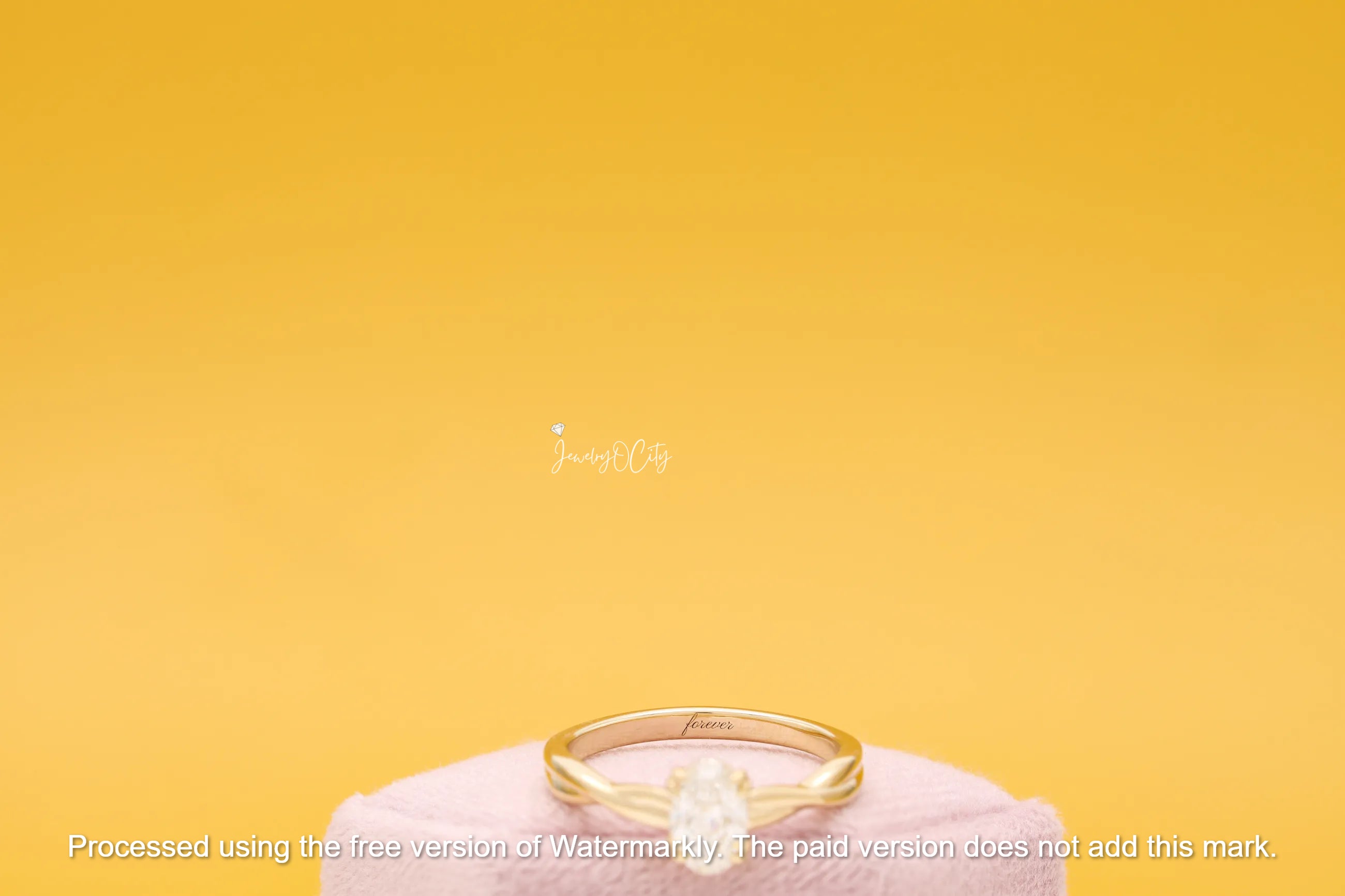 2.50Ct Oval Cut Diamond Solitaire Twisted Engagement Ring For Her