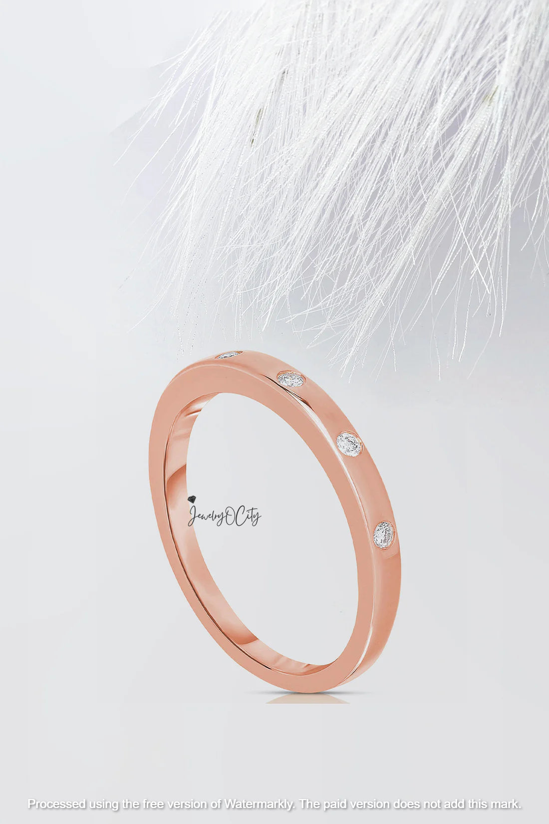 1.90Ct Round Cut 5 Stone Diamond Engagement Band Ring For Her