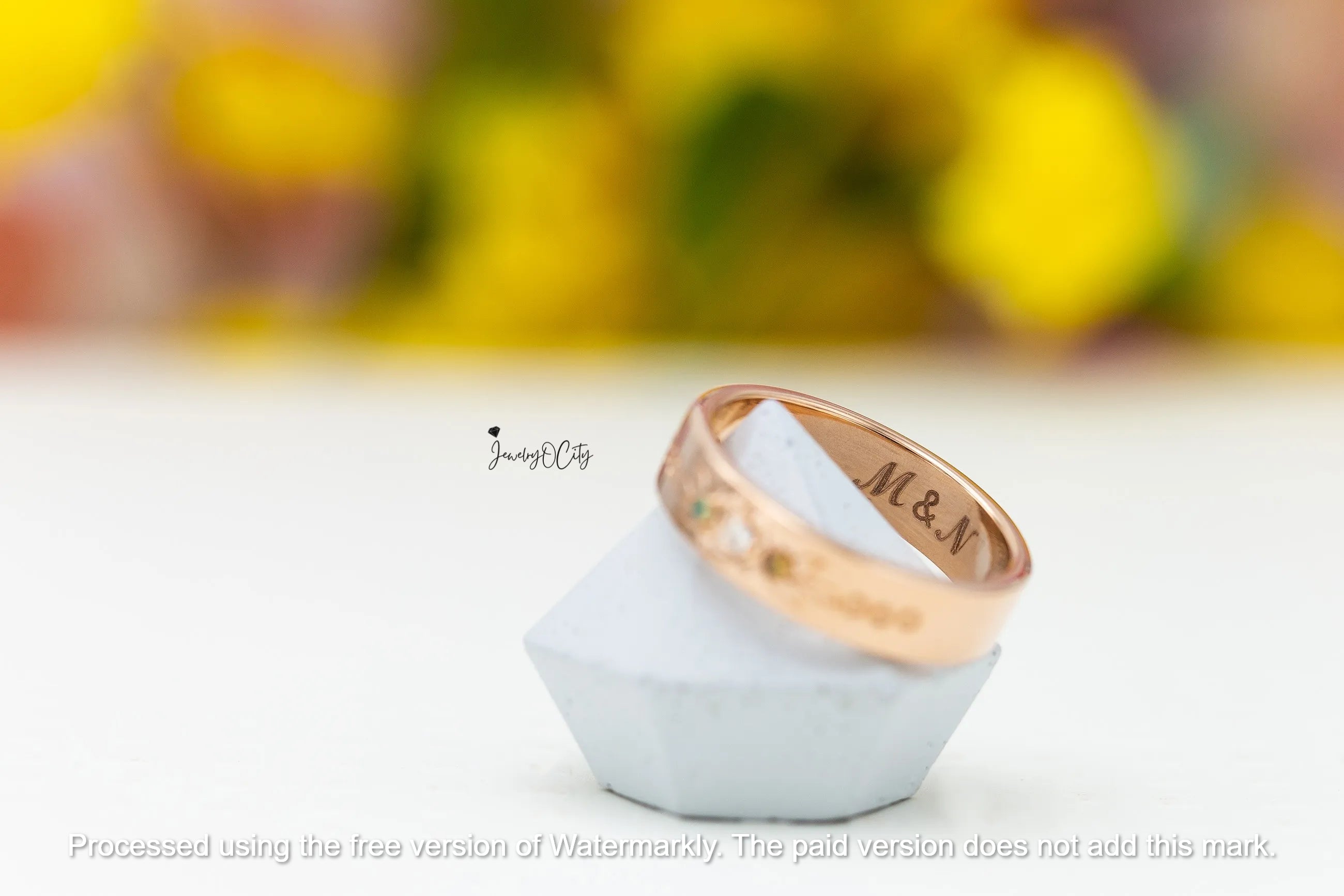 2.09CT Fire Opal & Diamond Flower Leaf Men's Wedding Band