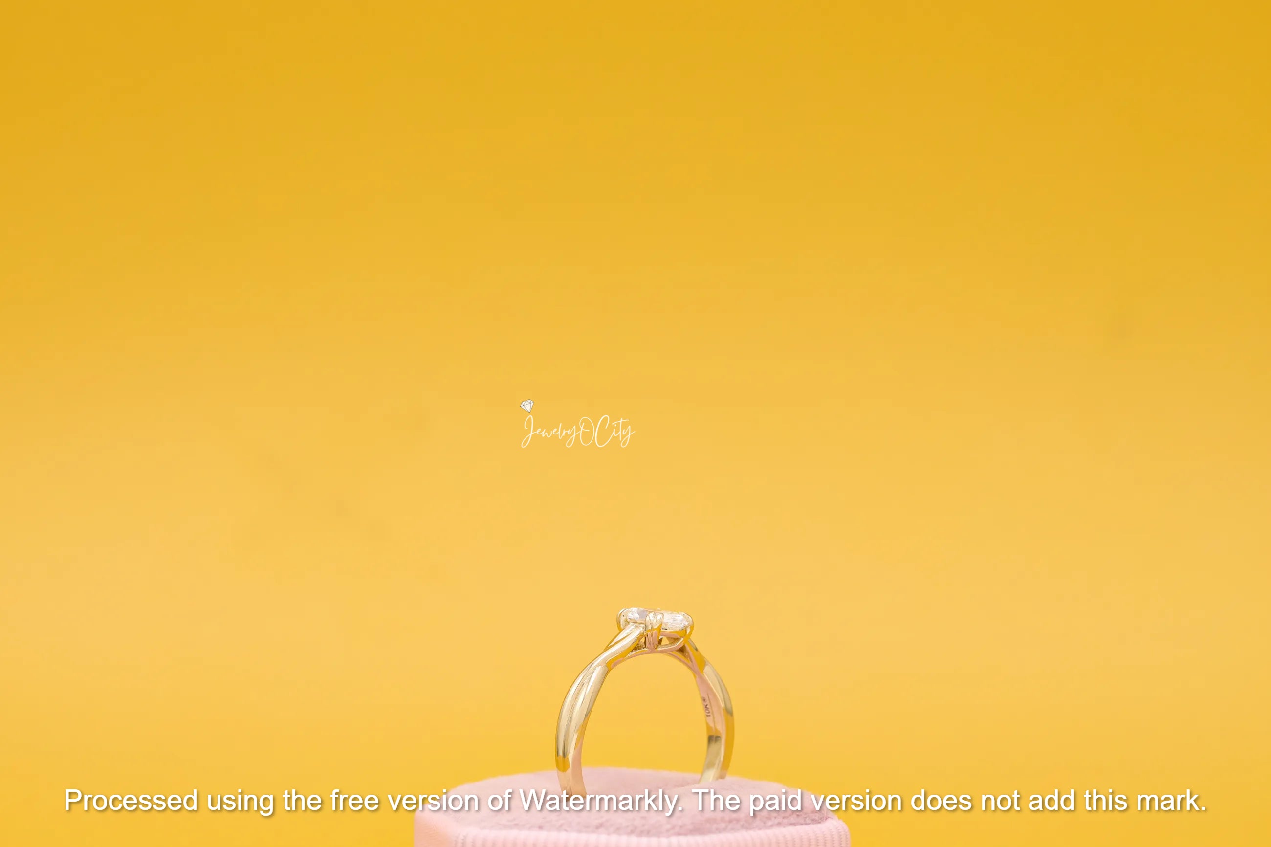 2.50Ct Oval Cut Diamond Solitaire Twisted Engagement Ring For Her