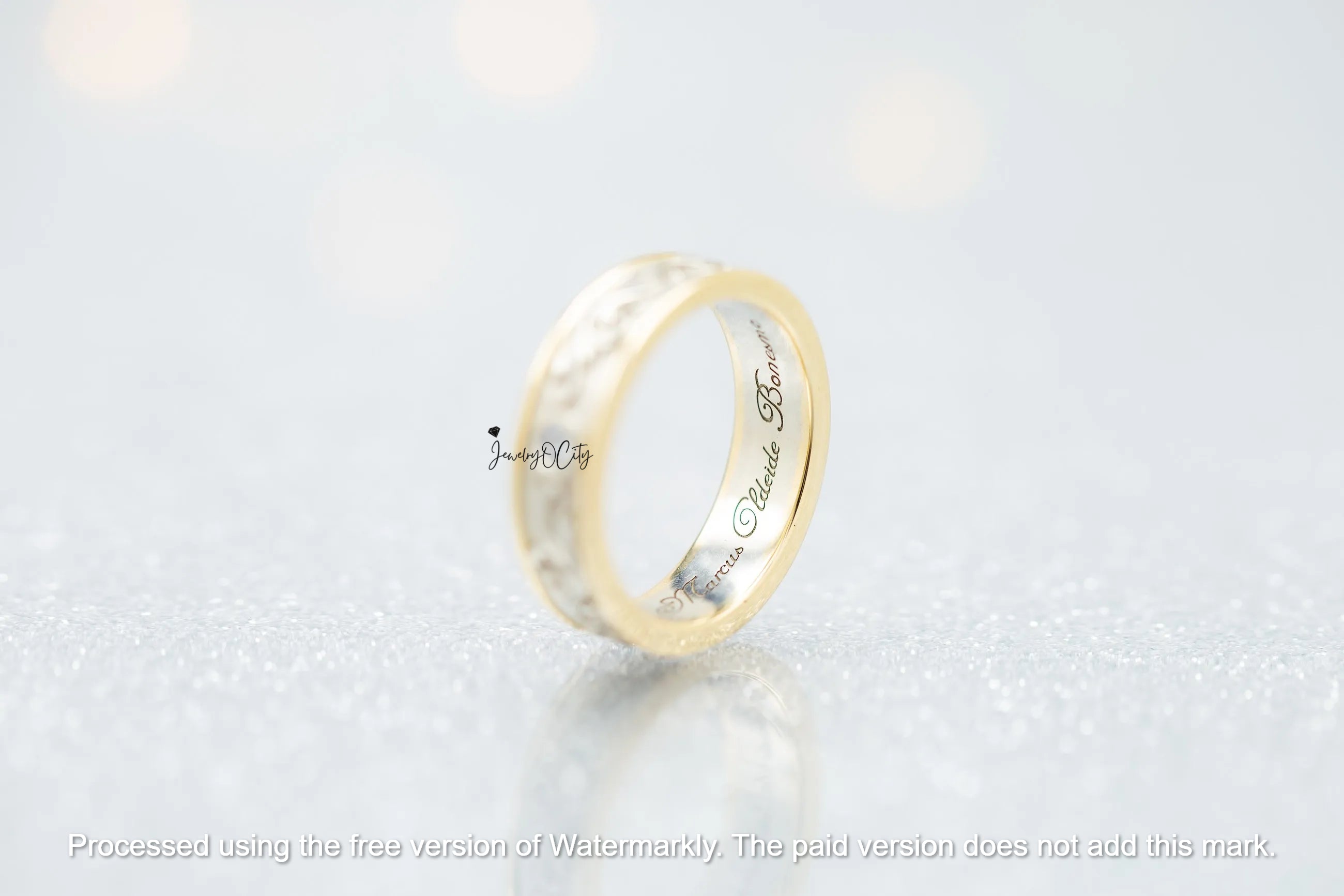 0.60Ct Round Cut Diamond Leaf Style Wedding Band For Her