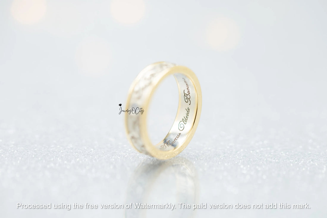 0.60Ct Round Cut Diamond Leaf Style Wedding Band For Her