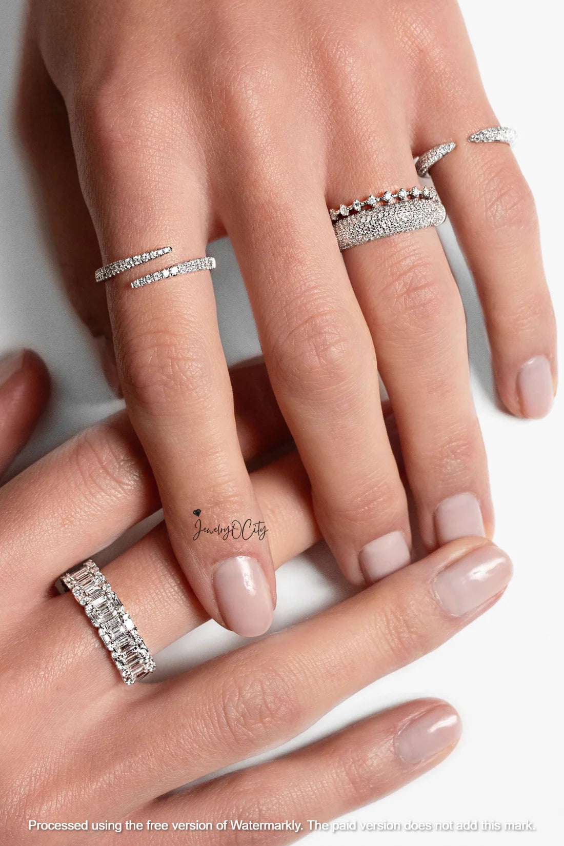 1.60Ct Round Cut VVS1 Diamond Wrap Ring For Her