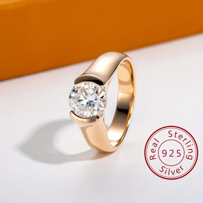 3Ct Round Cut VVS1 Diamond Women's Engagement Ring